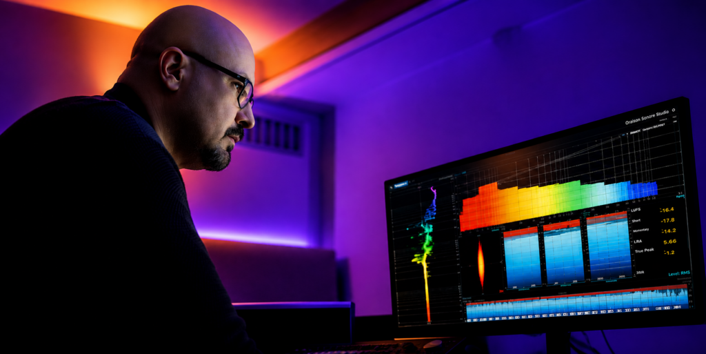 Ingénieur du son dans un studio d’enregistrement professionnel à Mandelieu près de Cannes
