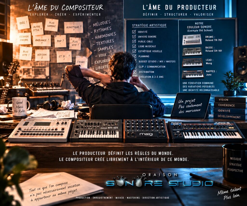 Compositeur et producteur : construire une identité artistique et une direction musicale cohérente